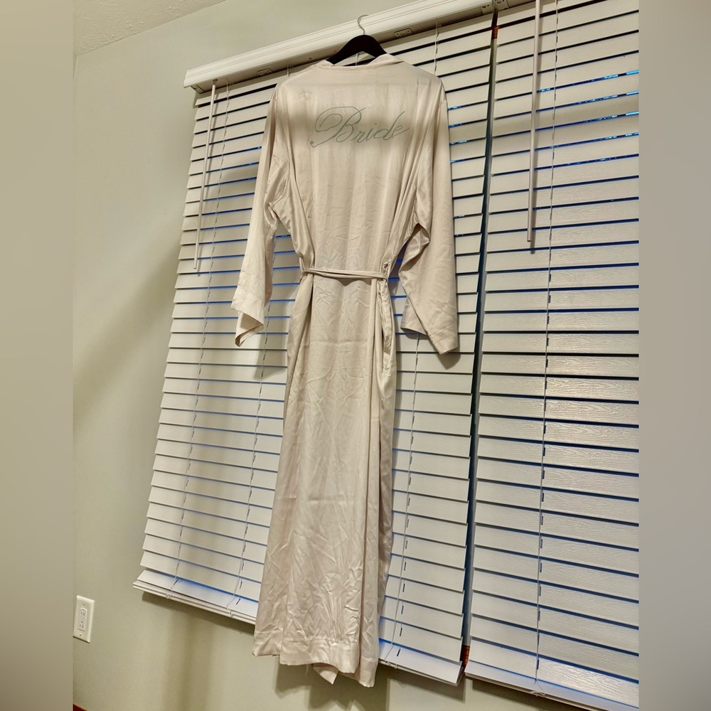 Victoria’s Secret Satin Long Bride Robe
